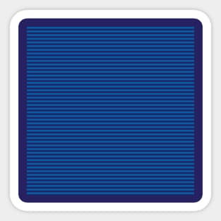 boogie stripes - blue & blue Sticker